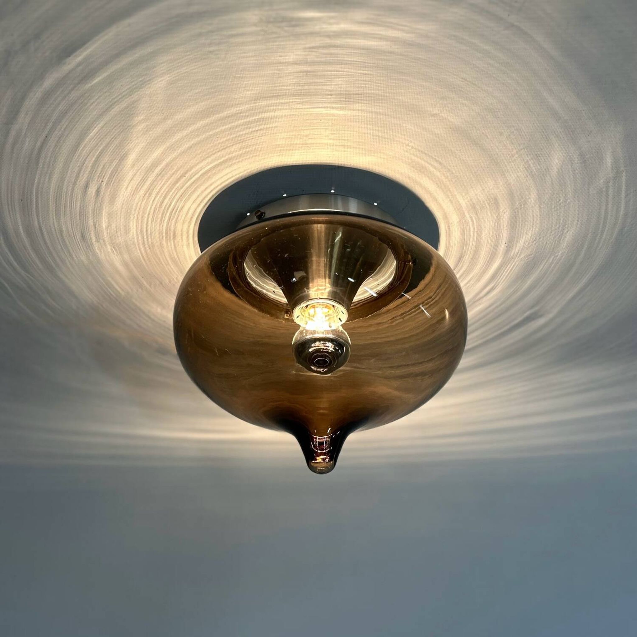 Lampe de plafond 'drop' de dijkstra, années 1970 | 30 cm