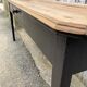 Console natural tray black footing
