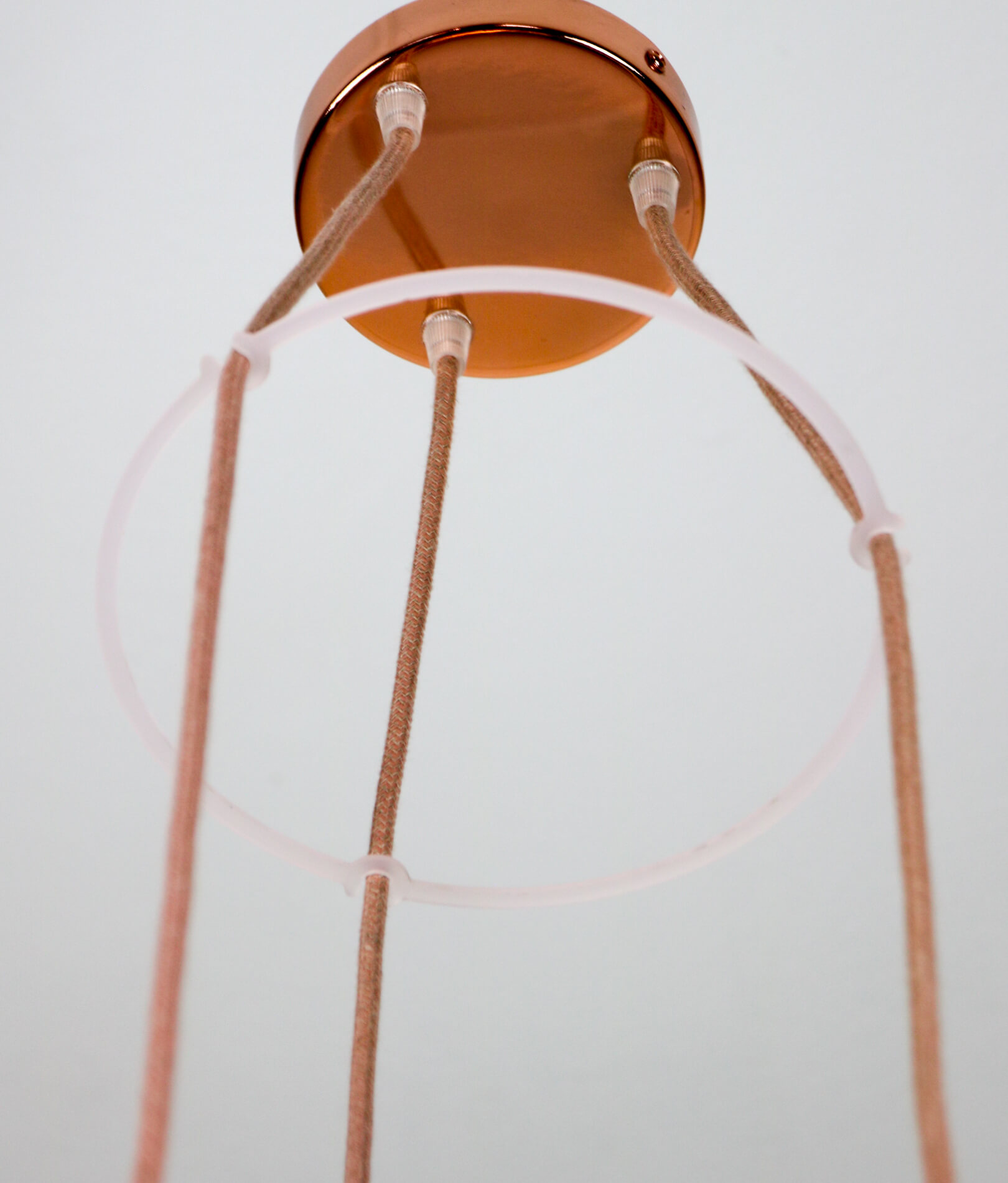 Ceramic pendant light 1980s, set of 3