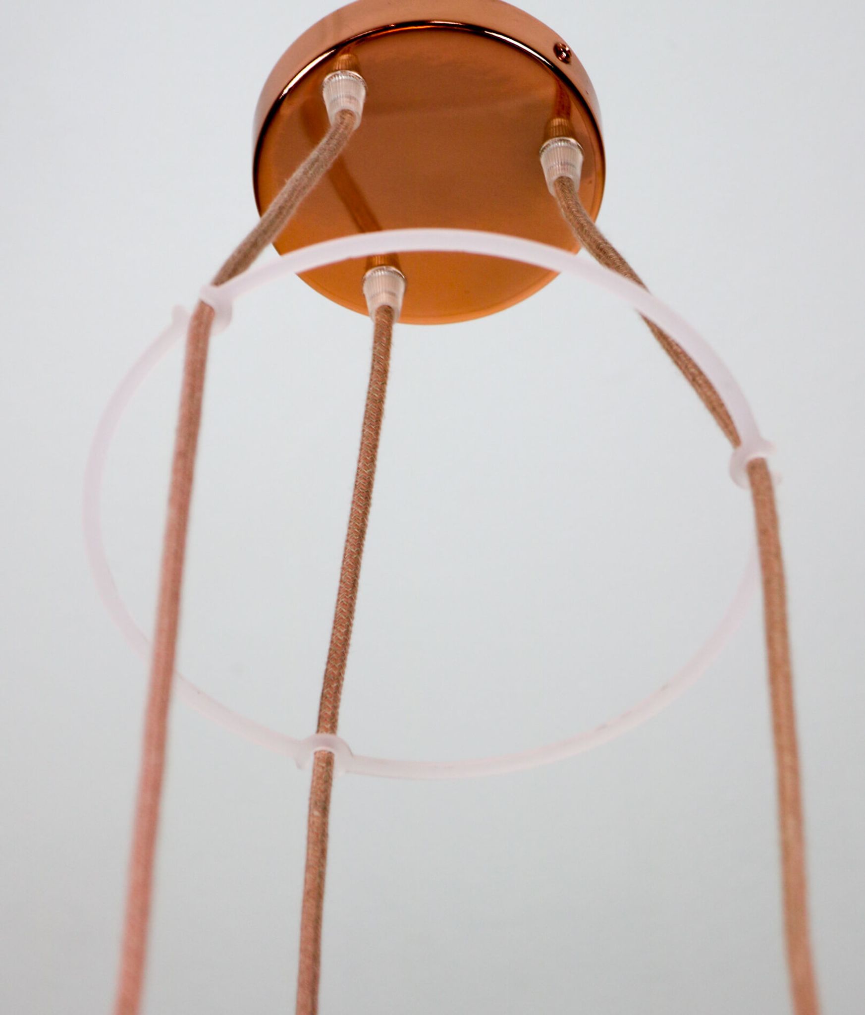 Ceramic pendant light 1980s, set of 3