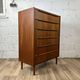 Scandinavian chest of drawers 6 drawers vintage teak, 60s