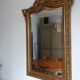 19th century gilded stuccoed wooden mirror 92x142cm