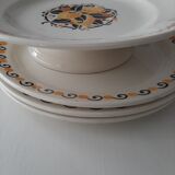 Compote and 3 plates