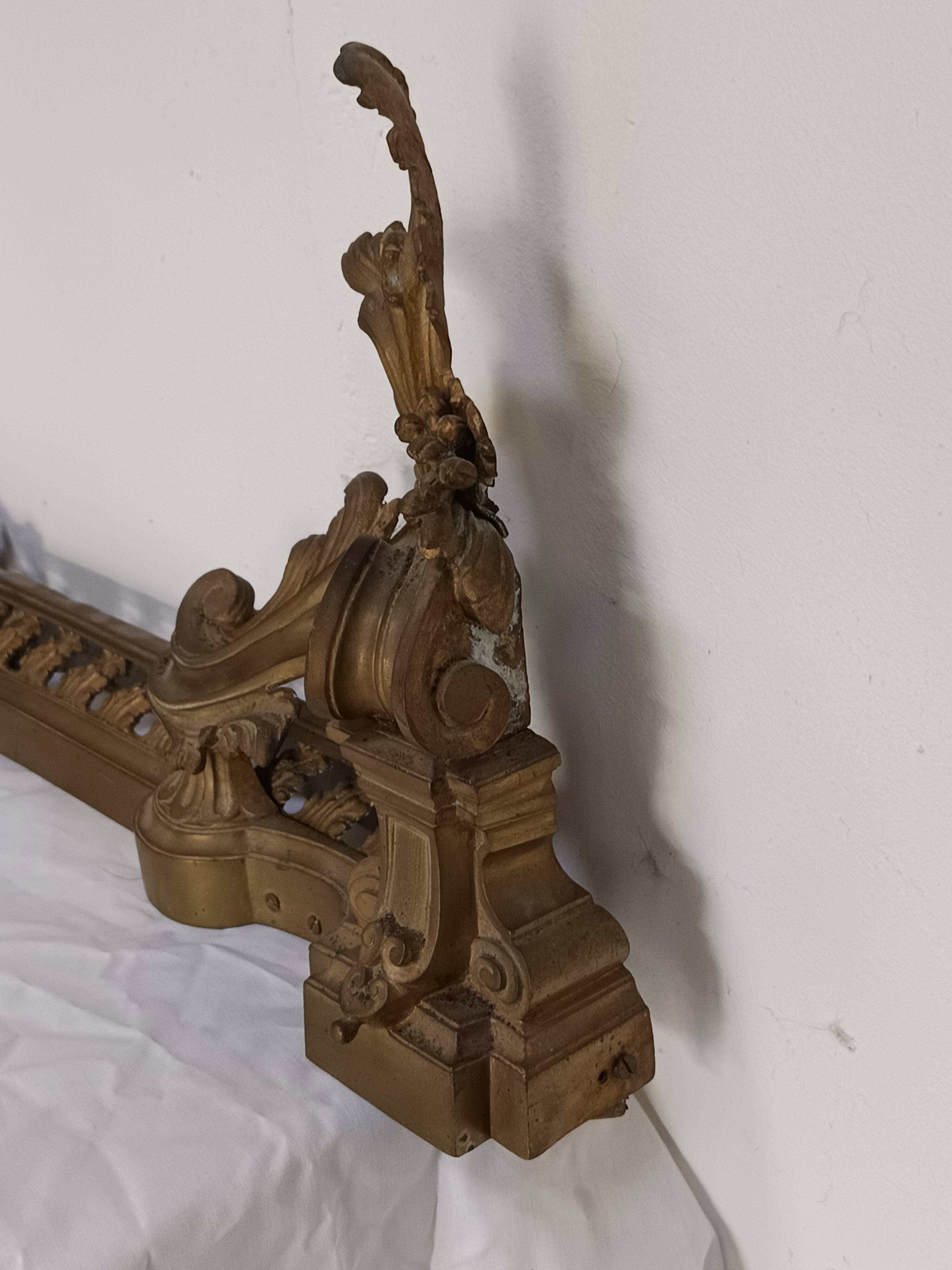 bronze fireplace bar