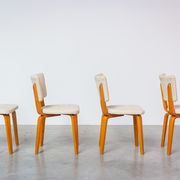 4 chaises de Cor Alons bois 1950