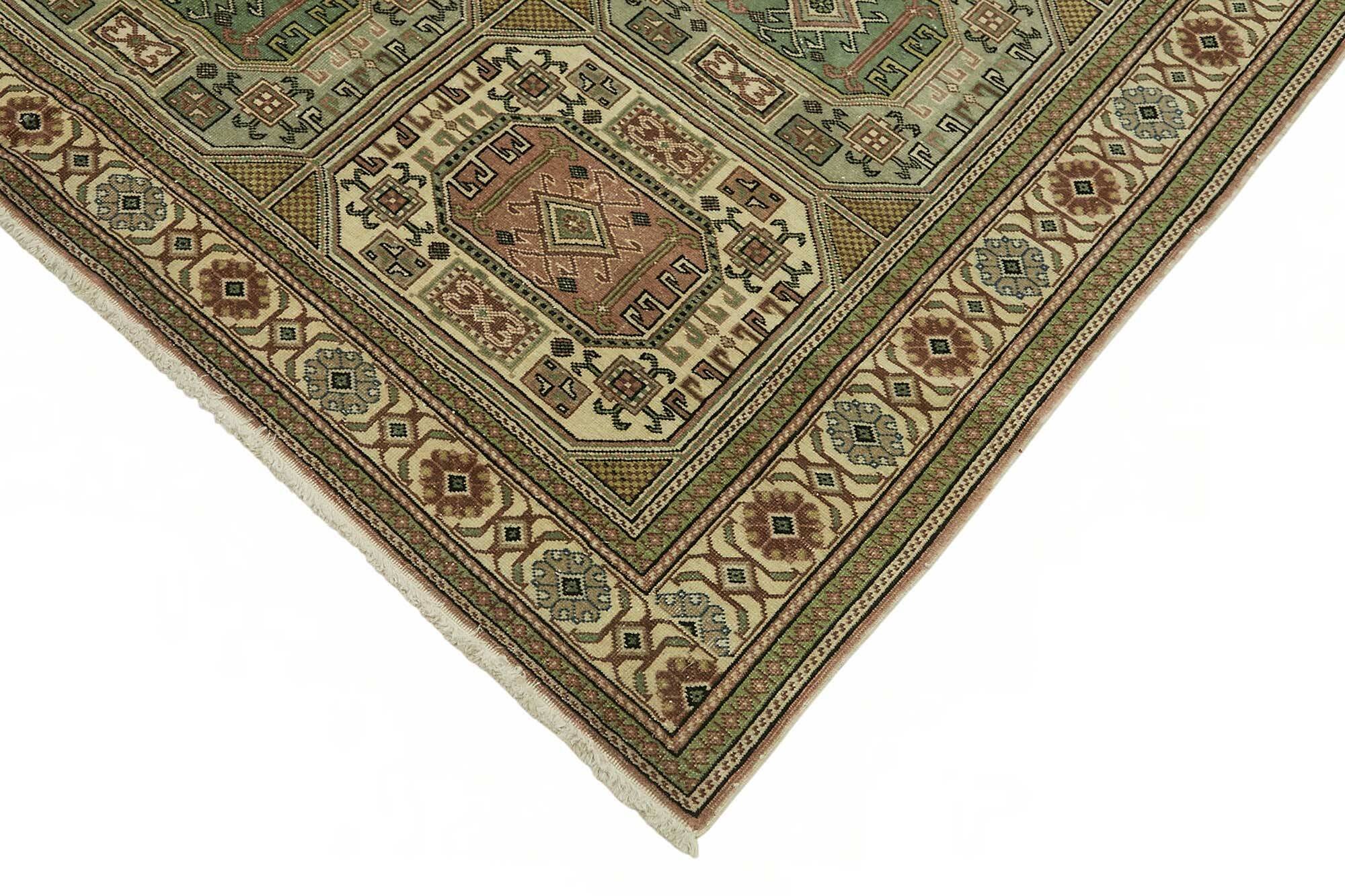 Turkish Wool Vintage Kayseri Rug 194 cm x 290 cm
