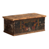 Ancien petit coffre à motifs floraux (c.1920) #73