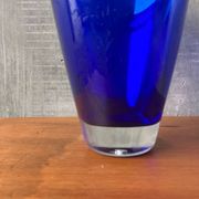 Large blue Murano glass vase 1960s