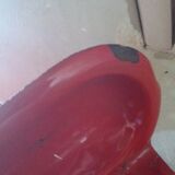 Drainer red kitchen utensils