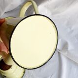 Vintage yellow enamelled coffee maker