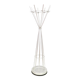 Aluminum coat stand in art deco style