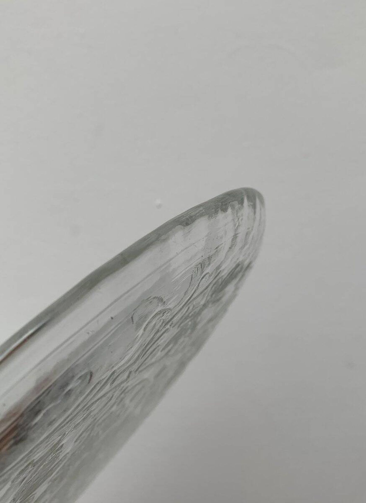Large Finnish glass plate from the mid-century by Humppila.