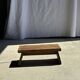 Small low bench in old teak from Indonesia H16 L39