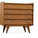 Commode vintage des années 1960 à pieds compas