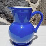 Blue ceramic pitcher Emile Henry