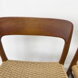 Model 75 Chairs by Niels O. Møller for J.L Møllers, 1960s, Set of 4