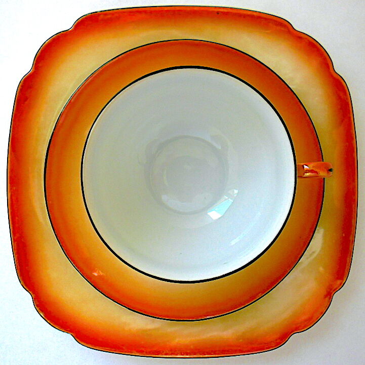 Art-deco bohemian porcelain tea or coffee