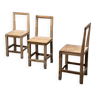 Trio chaises minimalistes populaires alpes