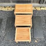 3 vintage nesting coffee tables