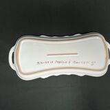 Set of three ceramics with floral decoration from Moustiers, 20th century