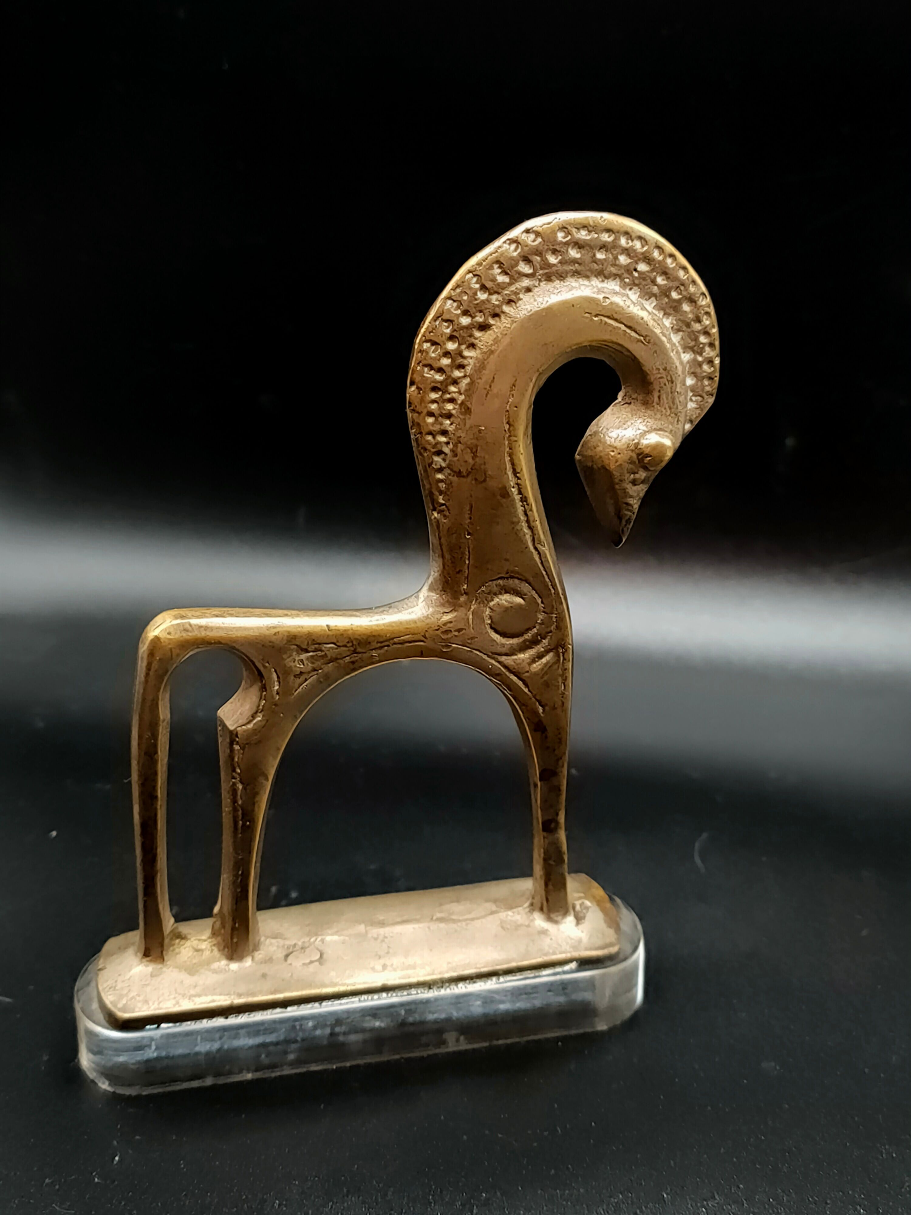 Greek Etruscan horse in brass