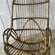 Grand fauteuil en rotin vintage