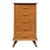 Chiffonnier vintage en bois – 5 tiroirs