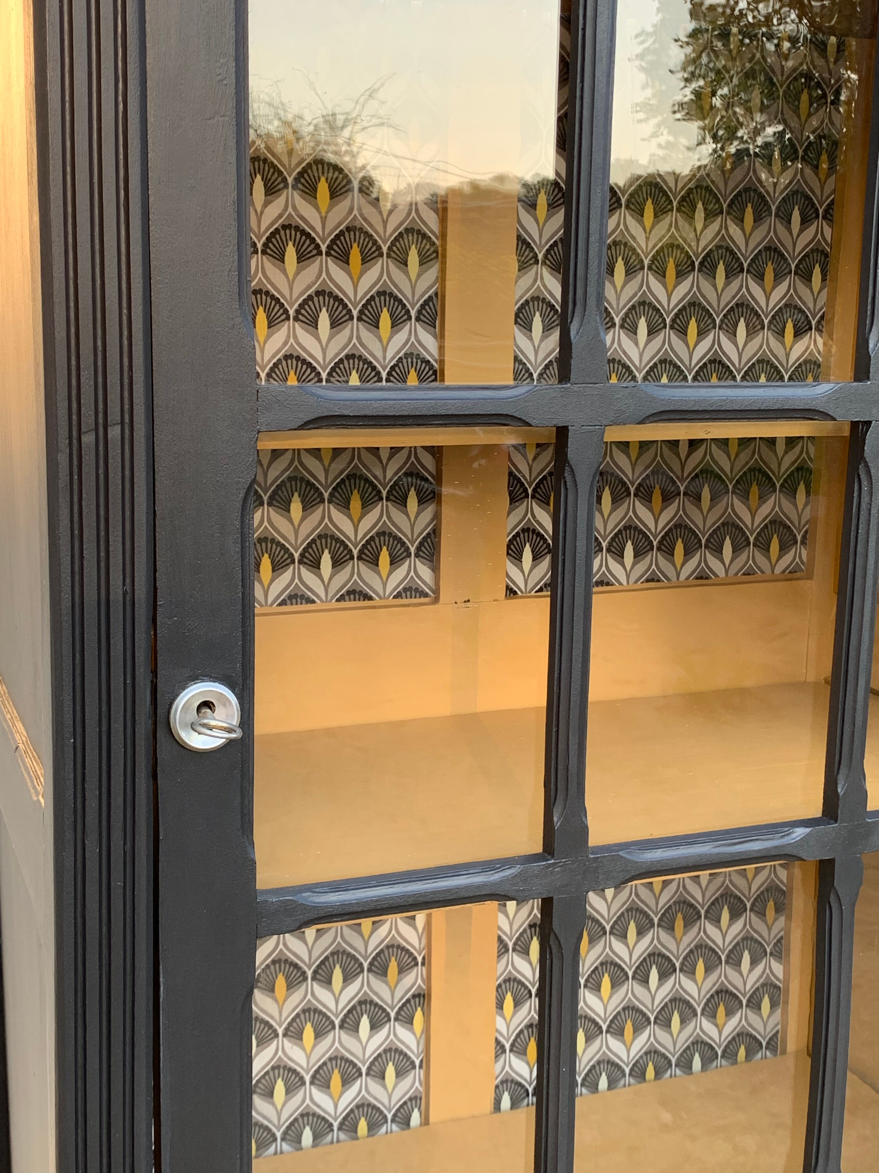 Parisian wardrobe black glass