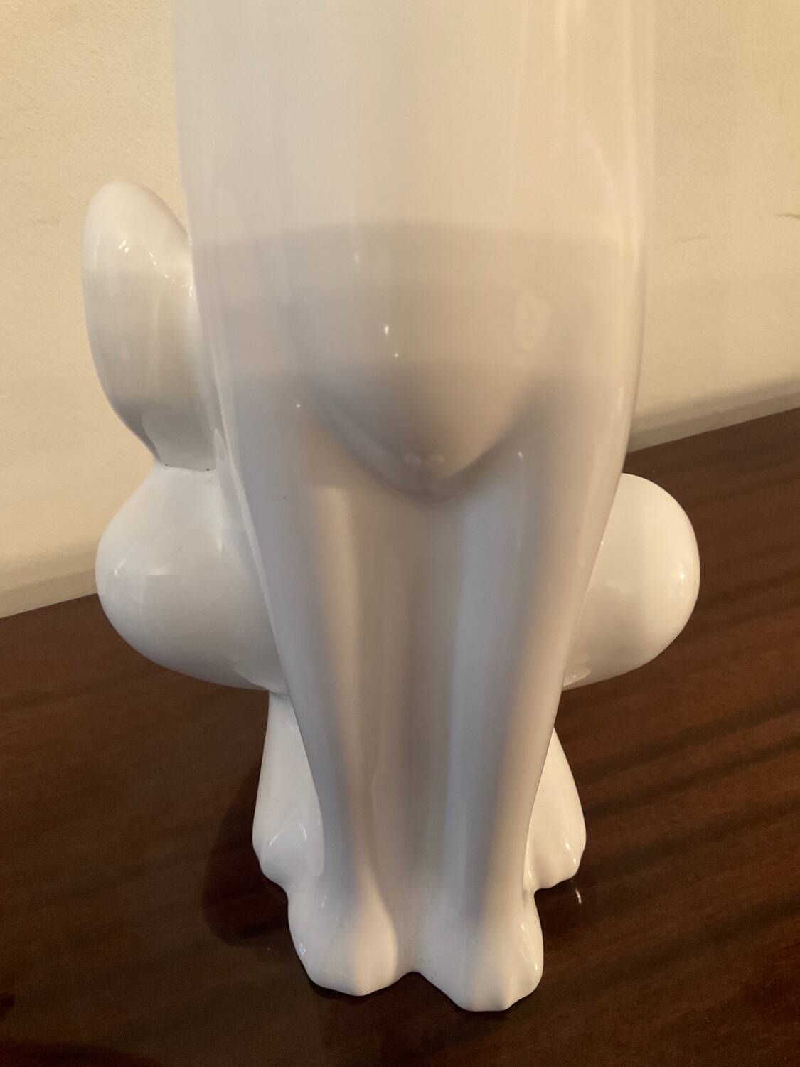 Vintage glazed ceramic cat 53cm