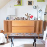 Table basse en fer forgé Mid Century