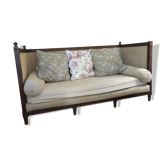 antique Louis XVI style canapé, daybed 8 feet wooden frame L182, W85, H95