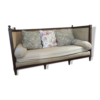 old Louis XVI style sofa, 8-foot daybed with wooden frame L182, l85, h95
