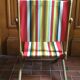 Fauteuil jardin pliant vintage