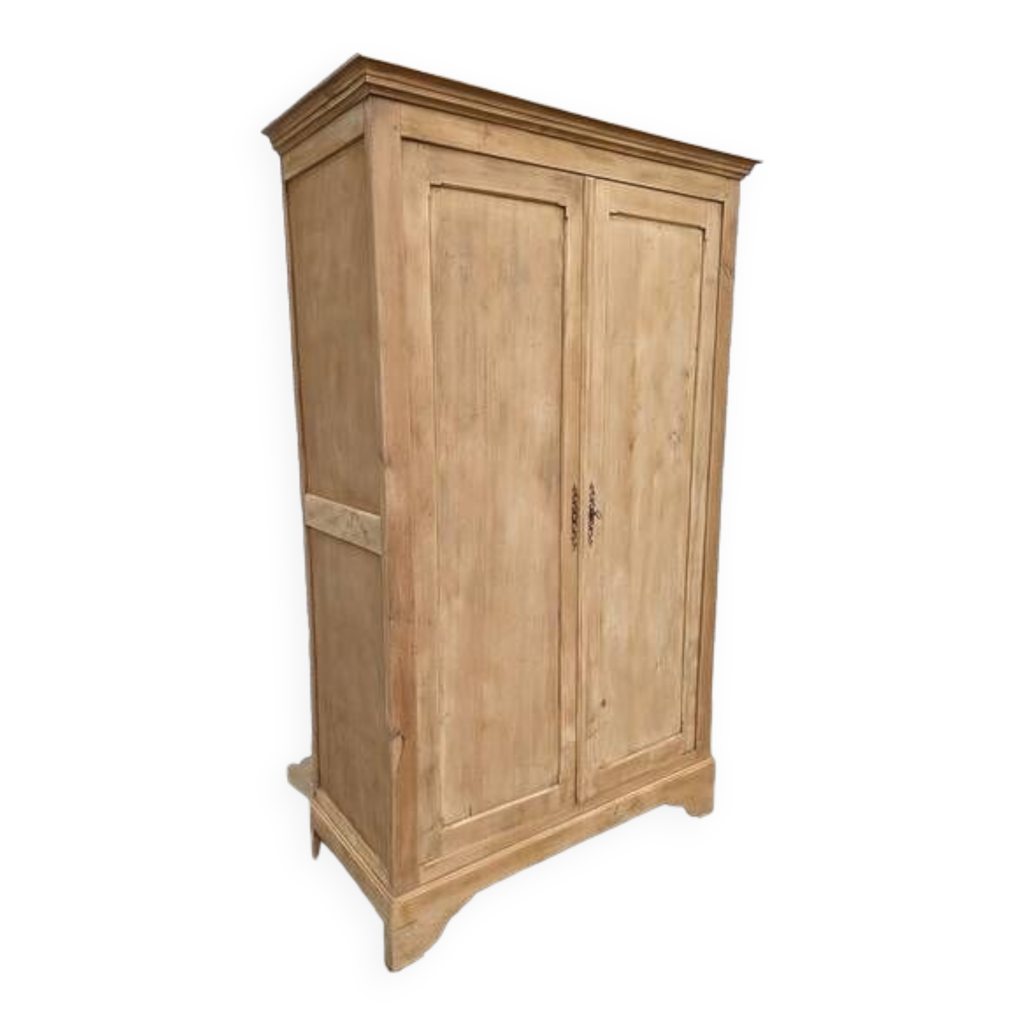 Armoire en bois naturel, penderie Selency