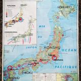 Ancienne carte mdi union indienne pakistan ceylan/japon economique