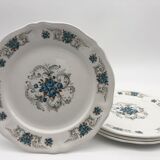 4 Orchies Moulin des Loups dessert plates, Sevigné model