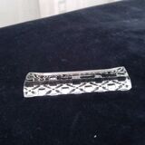 Set of 6 Lead Crystal Knife Holder Triangular Shape