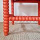 Chaise d'angle "Bobbin" revisitée – Orange Vitaminé & Floral Arty