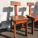 6 chairs t brutalist ski resort circa 1960