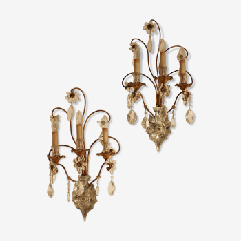 Pair of wall lamps from the Maison Bagues