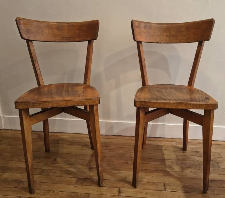 Retro wooden chairs