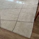 Swedish rug. hand knotted wool, layered design 2010