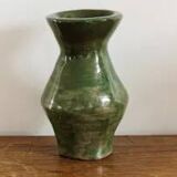 Glazed terracotta vase