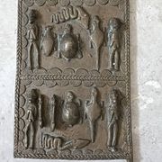 Ancienne petite porte Dogon en bronze