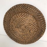 Lot de 6 sous assiettes en rotin osier