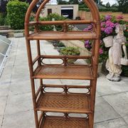 Rattan shelf