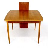Teak and oak dining table, Sweden, 1950s