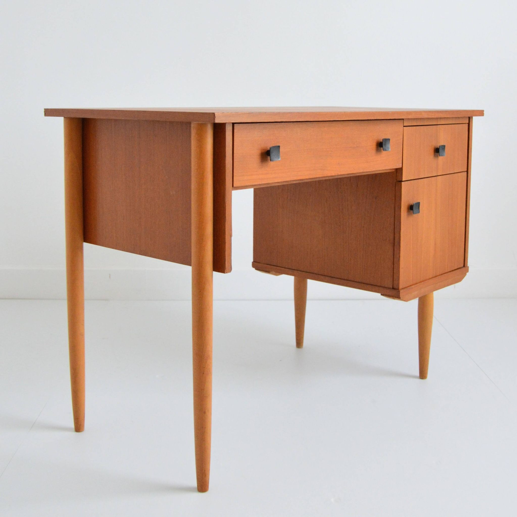Scandinavian teak desk 1960 vintage