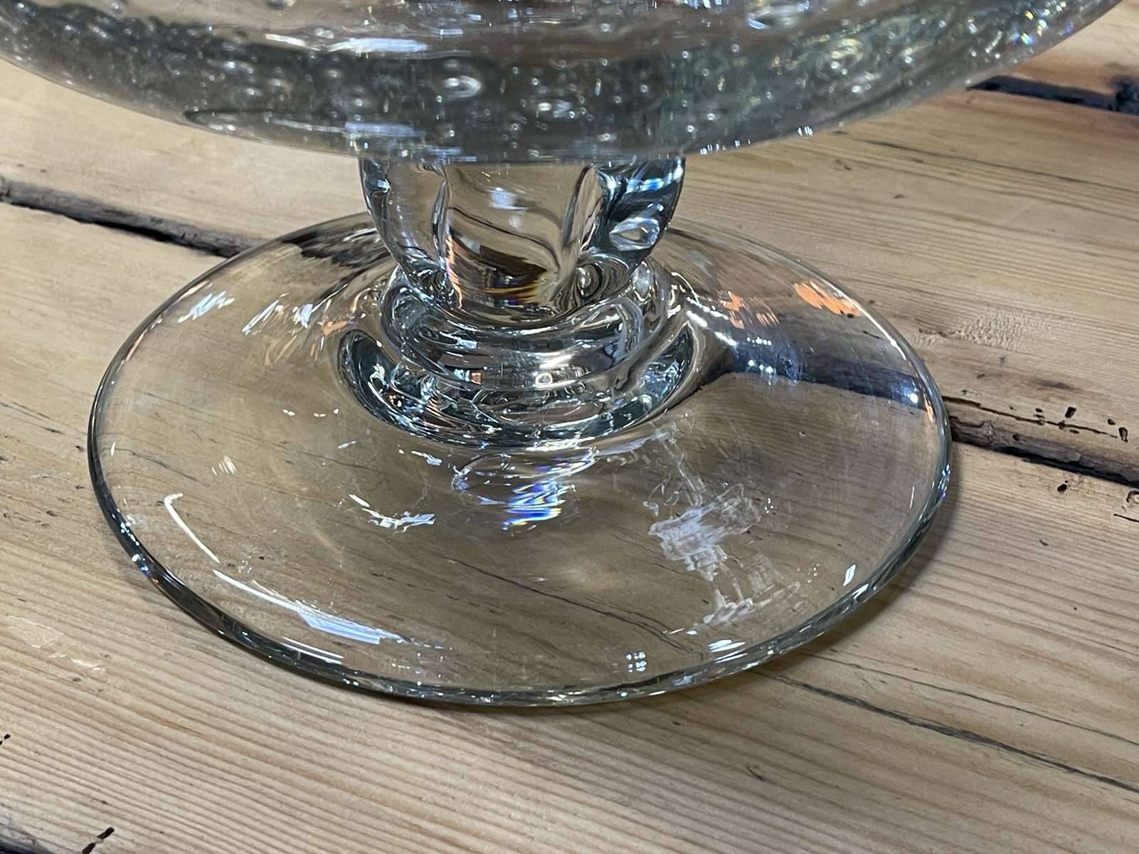 Punch cup and ladle in blown glass - BIOT