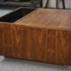 Table basse bar en palissandre 1970